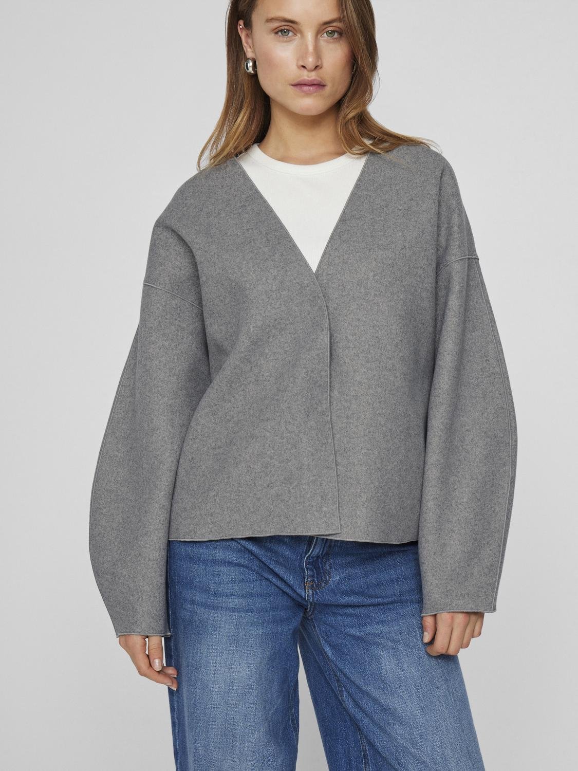 VIJUICE Jacket - Medium Grey Melange - VERO MODA & VILA Bergvik